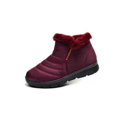 China 2021 New Style Breathable Artificial Fur Bootie Winter Breathable Snow Boots for sale