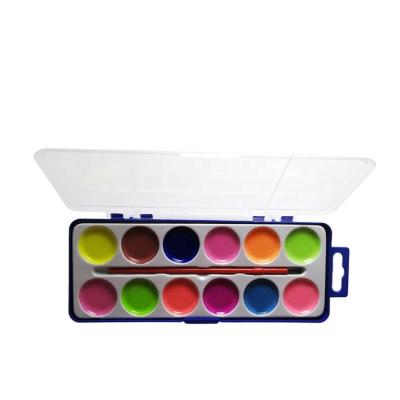 China Student Non-Toxic Level Dry Solid Water Color Watercolor Pans Sets for sale