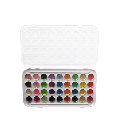 China 36 Colors Non-Toxic Custom Acuarela Watercolor Paint Set for sale