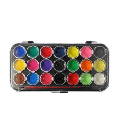 China Non - Toxic Washable Semi Moist Paint Watercolor Pan Set For Students for sale