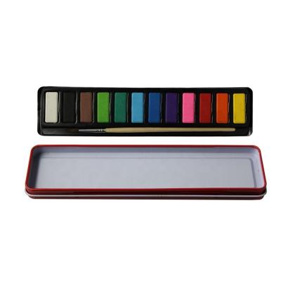 China Non-Toxic Hot Sale Factory Watercolor Pigment In Tin Box For Student for sale