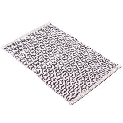 China Newest Sale High Quality Machine Washable Cotton Polyester Washable Reversible Indoor Area Rugs for sale