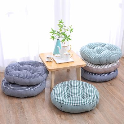 China Newest Sale Cotton Woven Color Cushion Futon Circular Single Pad Sofa Cushion Custom Made Thicker for sale