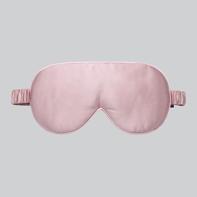 China Anti-Puffiness Silk Eyemasks Custom Printed 19mm Customizable Silk Sleeping Eyemask for sale