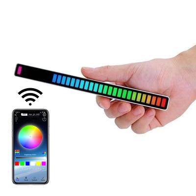 China 2021 New Amazon Smart Car TV Music Sensor Rhythm Voice-Controlled Colorful Changing Ambient Light Selling Vehicles Smart BT APP Desktop Decorative Creative Hot RGB Control for sale