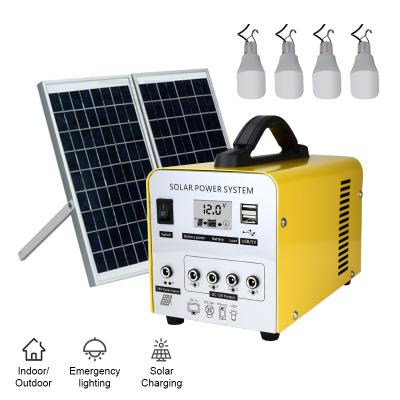 China DC12V 20A 18V/50W Solar Fast Portable Music Player Radio Support Power Station 2pcs USB Output Support Charging Generator Power Station for sale