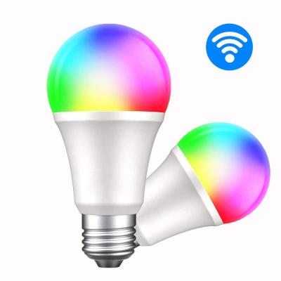 China High Illumination Smart Light Bulbs Color Changing Bulb Works with Alexa and Google Home E26 7W RGB WiFi Warm White Dimming Light Bulbs for sale