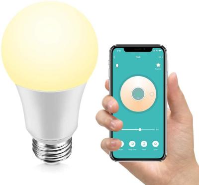 China Smart Warehouse LED Bulb For Party Decoration WW+CW Dimmable CRI 90+ Work With Alexa Echo &Google Assistant WiFi Home Bulb for sale