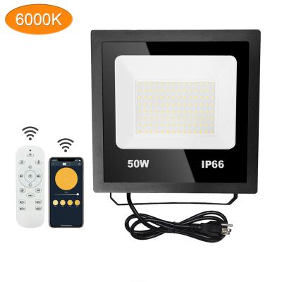 China Outdoor Garden Step Light Flood Light For Garden Decorations Ip66 Waterproof Cool White Warm White APP LED Control Smart Flood Light for sale