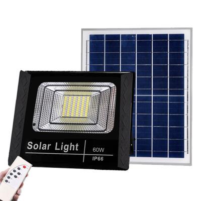 China Garden Factory Direct Sale Energy Saving Solar Led Flood Light IP66 Waterproof Outdoor 60W Powered Led Solar Flood Light for sale