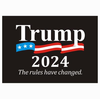 China H16 Fashion Car Trump Sticker Trump Campaign Magnetic Custom Bumper Die Cut 2024 Sticker for sale