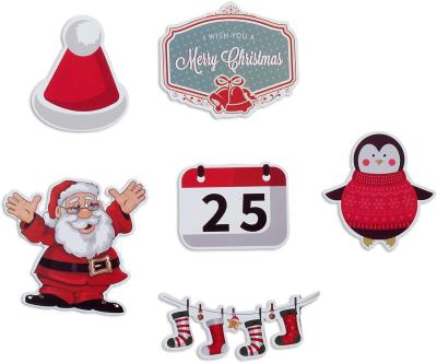 China 100 Cute Kids Christmas Santa Snow Decorated Envelopes Gift Labels Stickers for sale