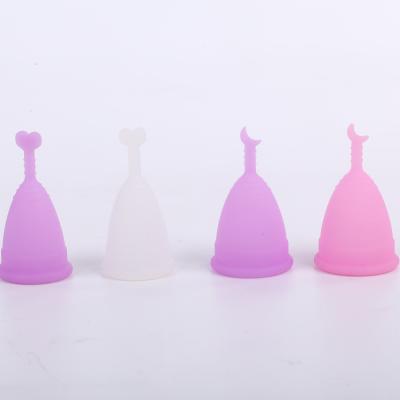 China Wholesale Heart Moon Type Woman Care Menstrual Cup S/L for sale