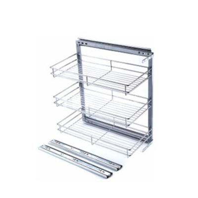 China Modern Multifunctional Pull Out Baskets Wire Storage Drawers Kitchen Wire Basket for sale