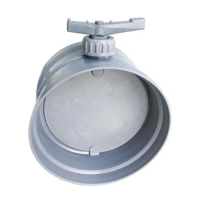 China Chinese damper pp airflow control volume control around air damper plastic manual plastic air duct damper for sale