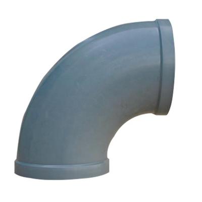 China 90 degree plastic bend of waterproof polypropylene, large diameter duct elbow for sale