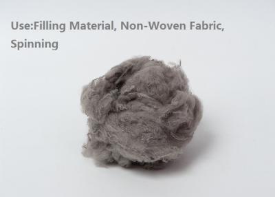 China Premium Grey Polyester Raw Material Dyed Recycled Polyester Staple Fiber ISO9001 for sale