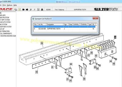 China 632424000 Sulzer Rapier Textile Machinery Spare Parts G6100 G6200 G6300 F2001 for sale