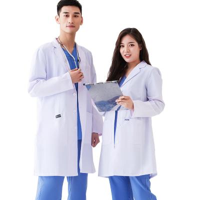 China Wholesale Unisex Disposable Medical Scrubs Hospital Nurse Uniforms White Disposable Cotton Lab Coats With Logo for sale