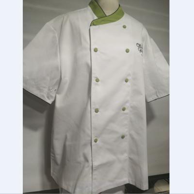 China Unisex Chef Uniform Checkedout Chef Kitchen Restaurant Uniform Chef Clothing Long Sleeve French White Jacket Coat For Cooker for sale