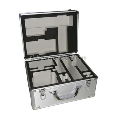 China Easy Care Smooth Brushed Aluminum Precision Instrument Case With Foam Padded for sale