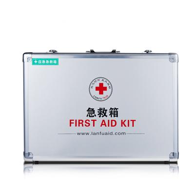 China Hot Sale Medical Silver Aluminum Medical Box Custom First Aid First Aid Case With Divider for sale