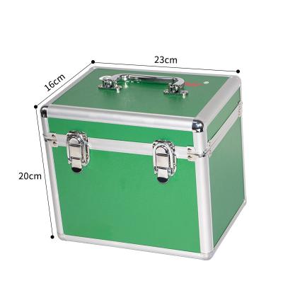 China Easy Care Green Aluminum Medical Case For First Aid Case for sale