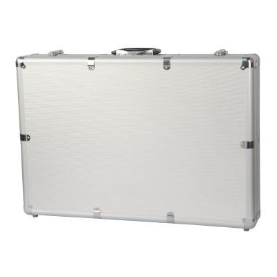 China Amazon Supplier Shockproof Dustproof Hard Silver Aluminum Tool Box EVA Aluminum Case For Drone for sale