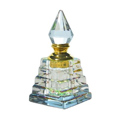 China China Fancy Oud Oil Bottle Glass Oud Perfume Bottles Crystal Perfume Bottles Clear Glass k9 Luxurious3ml 6ml 12ml With Custom Logo for sale