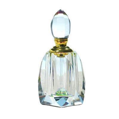 China China k9 Crystal Scent Bottle Hot Sale 3ml Attar Oud Luxurious Empty Essential Oil Perfume Glass Bottles for sale