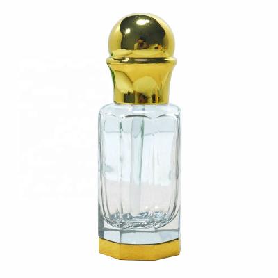 China Personal Care 3ml6ml12mlEight Stain Side Polished Crystal Bottom Fancy Bottle Essence Bottle For Arab Oil for sale