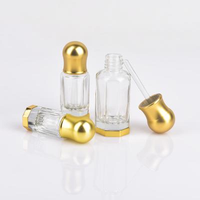 China Luxury Empty Personal Care Perfume Oil Bottle 3ml 6ml Decorative 12ml Perfume Glass Bottle Fragrance Oil Bottle for sale