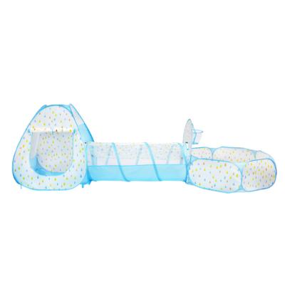 China Princess Baby Castle Room Children's Tunnel Noise Set High Quality UV-Resistant Indoor Children's Play Tent With Tunnel for sale