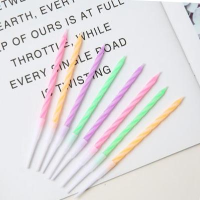 China Wholesale Relighting Candle Rainbow Sparkler Cake Party Number Happy Birthday Candles For Kid for sale