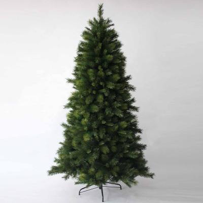 China 6 Feet Fire Retardant And Eco-friendly Unlit Premium Artificial Hinged Pine Christmas Tree With Metal Stand for sale