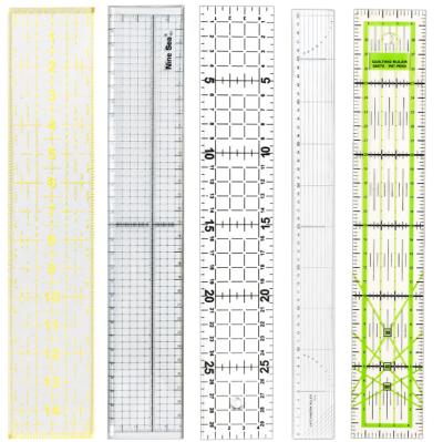 China Quilting Acrylic Ironing Ruler Mark Acrylic Ironing Ruler Clear Clear Eco-Friendly/Competitive Price Cutting Cloth Square Ruler & HD Precise Design for sale