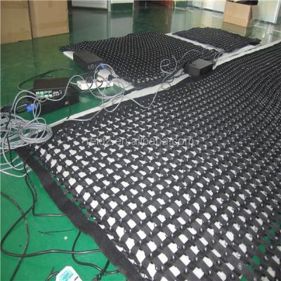 China Indoor rgb led bulbs video led net / mesh curtain display flexible support dmx controller for sale