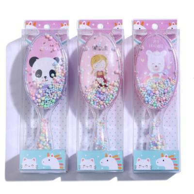 China Fashion Trend Customized Cartoon Hair Comb Paillette Air Cushion Comb Massage Travel Hair Brush Scalp Care Gift Box Comb for sale