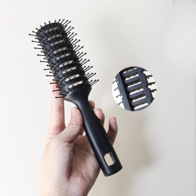 China Fashion Trend Customized Hot Detangling Comb Men Styling Hair Brush Massage Dressing Private Label Hot Comb for sale