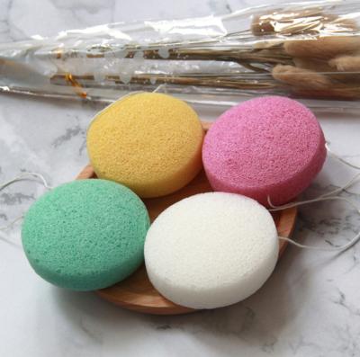 China Fashion trend customized Japanese facial large bamboo charcoal sponge makeup eco-friendly konjac sponge for sale