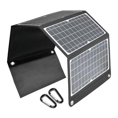 China Competitive price all 30w thin film black power solar panels for with usb outputs 26cmx17.5cm for sale