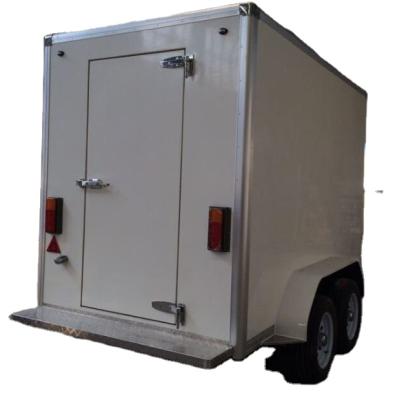 China Easy To Use Small Meat Cold Room Trailer Fish Storage Mobile Cold Room For Store Meat Fish And Vegetable for sale