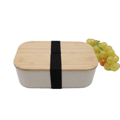 China Microwavable No Melamine PLA Reusable Bamboo Food Bowl With Lid Microwavable Natural Bamboo Safe No Melamine for sale