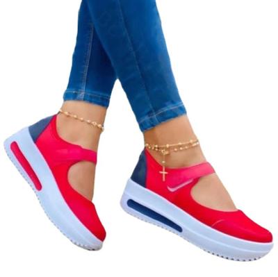 China Factory Wholesale Summer Breathable Ladies Fashion Platform Comfortable Casual Shoes Sandals Slope Shoes Outdoor Women Heel for sale