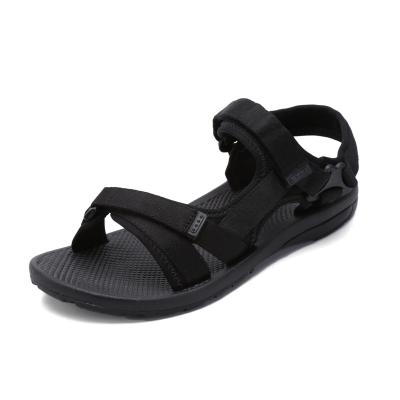 China Fashion Men Sandals Summer Anti-slippery Beach Gently Walking Flat Black Casual Shoes Couples Shoes for sale