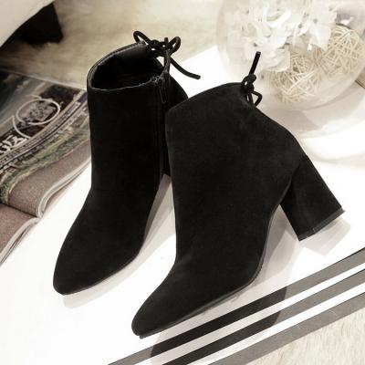 China Waterproof 2020 Women Shoes High Heels Winter Boot Warm Comfortable Casual Ankle Boots for sale