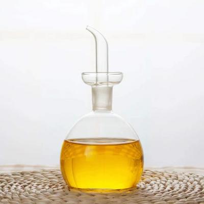 China Freshness Preservation Vinegar Bottle Wholesale Pyrex Glass Hand - Blown Olive Oil Dispenser Without Funnel for sale