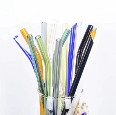 China Viable High Quality Low Price Custom Reusable Glass Straw for sale