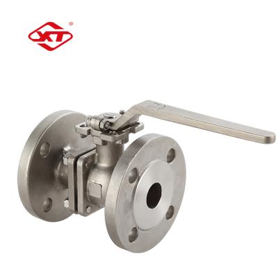 China 2 Inch Q41F-40R 1inch Stainless Steel Ball Valve Flange Ball Valve RF Engineering valvlockable face for sale