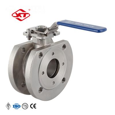 China Construction of Italian Slim Ball Valve Q71F-16P DN50 Stainless Steel Material CF8M Manual Operation for sale